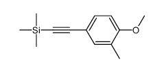 2-(4-methoxy-3-methylphenyl)ethynyl-trimethylsilane Structure