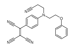 2-[4-[2-cyanoethyl(2-phenoxyethyl)amino]phenyl]ethene-1,1,2-tricarbonitrile Structure