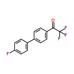 2,2,2-Trifluoro-1-(4'-fluoro-4-biphenylyl)ethanone Structure