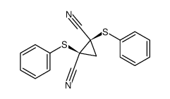cis-1,2-dicyano-1,2-bis(phenylthio)cyclopropane Structure