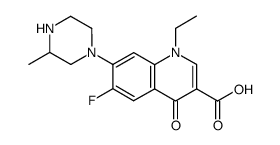 8-desfluoro-lomefloxacin Structure
