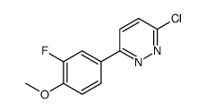 3-chloro-6-(3-fluoro-4-methoxyphenyl)pyridazine结构式
