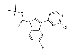 tert-butyl 3-(2-chloropyrimidin-4-yl)-5-fluoro-1H-indole-1-carboxylate Structure