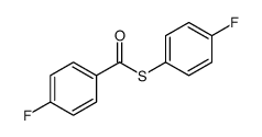 S-(4-fluorophenyl) 4-fluorobenzenecarbothioate结构式