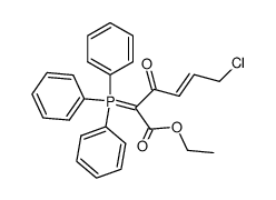 ethyl 6-chloro-3-oxo-2-(triphenylphosphoranylidene)-(E)-4-hexanoate结构式