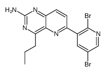4-n-propyl-6-(2,5-dibromopyridin-3-yl)pyrido[3,2-d]pyrimidin-2-ylamine Structure