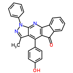 4-(4-羟基苯基)-3-甲基-1-苯基-1H-茚并[1,2-b]吡唑并[4,3-e]吡啶-5-图片
