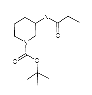 tert-butyl 3-propionamidopiperidine-1-carboxylate Structure