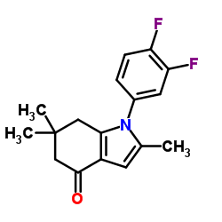 1-(3,4-Difluorophenyl)-2,6,6-trimethyl-1,5,6,7-tetrahydro-4H-indol-4-one Structure