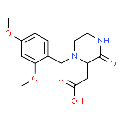 2-[1-[(2,4-dimethoxyphenyl)methyl]-3-oxopiperazin-2-yl]acetic acid picture