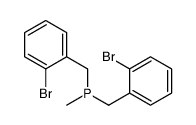 bis[(2-bromophenyl)methyl]-methylphosphane Structure