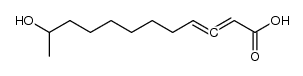 11-hydroxydodeca-2,3-dienoic acid Structure