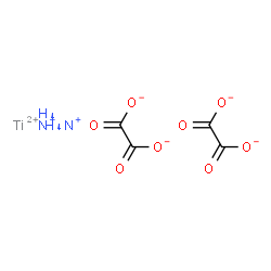 diammonium dioxalato(oxo)titanate Structure