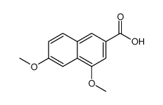 4,6-二甲氧基-2-萘羧酸结构式