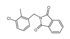 N-(3-chloro-2-methylbenzyl)phthalimide结构式