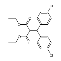 (4,4'-dichloro-benzhydryl)-malonic acid diethyl ester Structure