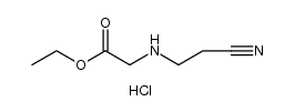 N-(2-Cyanoethyl)glycine Ethyl Ester Hydrochloride Structure