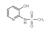 N-(3-羟基吡啶-2-基)甲烷磺酰胺结构式