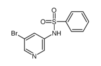 N-(5-溴-3-吡啶)苯磺酰胺结构式