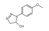 1-(p-methoxyphenyl)-4,5-dihydro-5-hydroxy-1H-1,2,3-triazole Structure