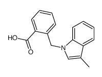 2-[(3-Methyl-1H-indol-1-yl)methyl]benzoic acid Structure