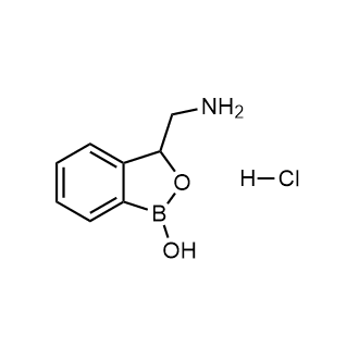 3-(氨基甲基)苯并[c][1,2]草酰氧-1(3H)-醇盐酸盐结构式