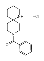 1,9-二氮杂螺[5.5]-9-十一苯基甲酮盐酸盐结构式