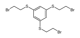 1,3,5-tris(2-bromoethylsulfanyl)benzene结构式
