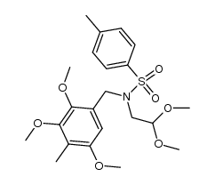 2,2-dimethoxy-N-(2,3,5-trimethoxy-4-methylbenzyl)-N-tosylethylamine Structure