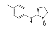 2-(4-methylanilino)cyclopent-2-en-1-one Structure