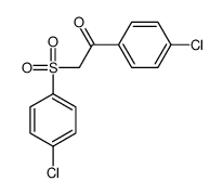 1-(4-chlorophenyl)-2-(4-chlorophenyl)sulfonylethanone Structure