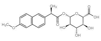 (R)-萘普生酰基-β-D-葡糖醛酸结构式