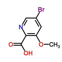 5-溴-3-甲氧基甲酸吡啶结构式