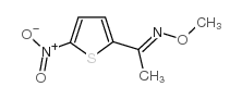 2-乙酰-5-硝基噻吩 邻甲基肟结构式