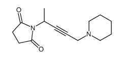 1-(5-piperidin-1-ylpent-3-yn-2-yl)pyrrolidine-2,5-dione结构式