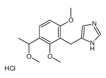 5-[[2,6-dimethoxy-3-(1-methoxyethyl)phenyl]methyl]-1H-imidazole,hydrochloride结构式