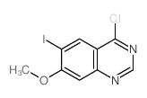 4-氯-6-碘-7-甲氧基喹唑啉结构式