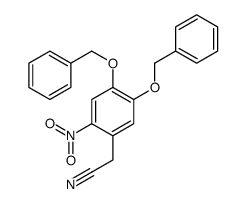 3,4-苄氧基-6-硝基苯乙腈结构式