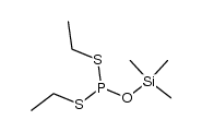 S,S-diethyl O-(trimethylsilyl) phosphorodithioite结构式