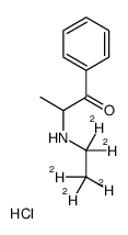 2-(乙胺基)苯丙酮盐酸盐-D5结构式