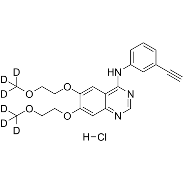 厄洛替尼-d6,盐酸盐结构式