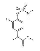methyl 2-(4-((N,N-dimethylsulfamoyl)oxy)-3-fluorophenyl)propanoate结构式