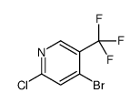 4-bromo-2-chloro-5-(trifluoromethyl)pyridine结构式