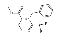 (S)-methyl 2-(N-benzyl-2,2,2-trifluoroacetamido)-3-methylbutanoate结构式