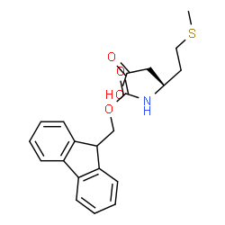 (S)-3-((((9H-fluoren-9-yl)methoxy)carbonyl)amino)-5-(methylthio)pentanoic acid Structure
