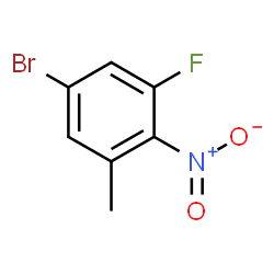 5-溴-1-氟-3-甲基-2-硝基苯结构式