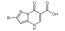 2-bromo-7-oxo-4,7-dihydropyrazolo[1,5-α]pyrimidine-6-carboxylic acid结构式