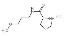 N-(3-Methoxypropyl)-2-pyrrolidinecarboxamide hydrochloride Structure