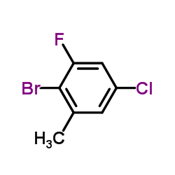 2-Bromo-5-chloro-3-fluorotoluene Structure