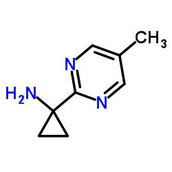 1-(5-Methyl-2-pyrimidinyl)cyclopropanamine Structure